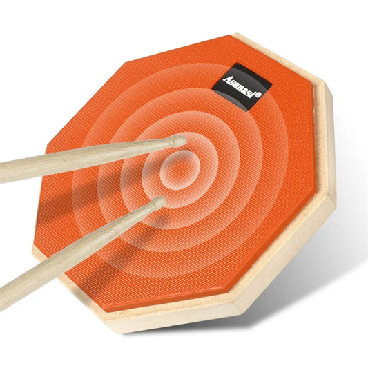 Double-sided drumming practice pad